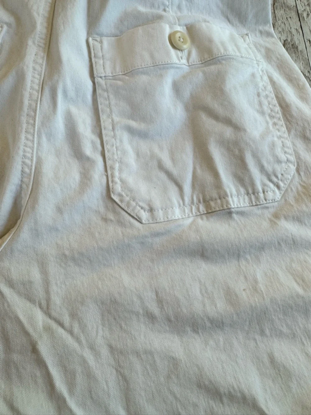 Banana Republic White Cargo Utility Pants 2P